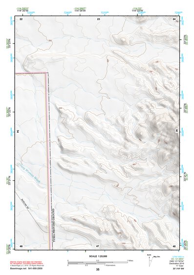 33114SW Page 35 Trigo Mountains Topo Preview 1