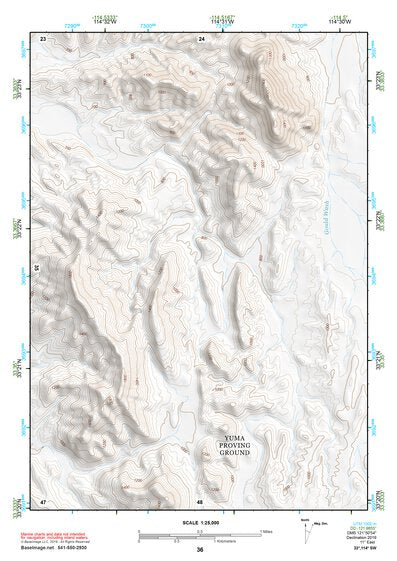 33114SW Page 36 Trigo Mountains Topo Preview 1