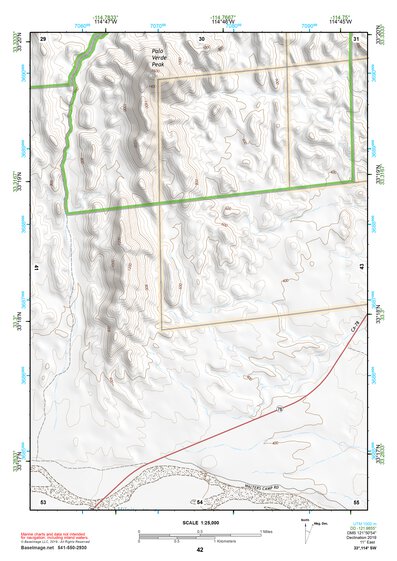 33114SW Page 42 Trigo Mountains Topo Preview 1