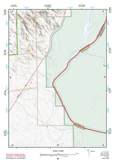 33114SW Page 43 Trigo Mountains Topo Preview 1