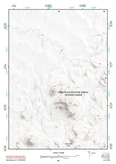 33114SW Page 61 Trigo Mountains Topo Preview 1