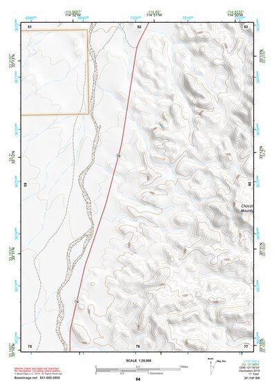 33114SW Page 64 Trigo Mountains Topo Preview 1