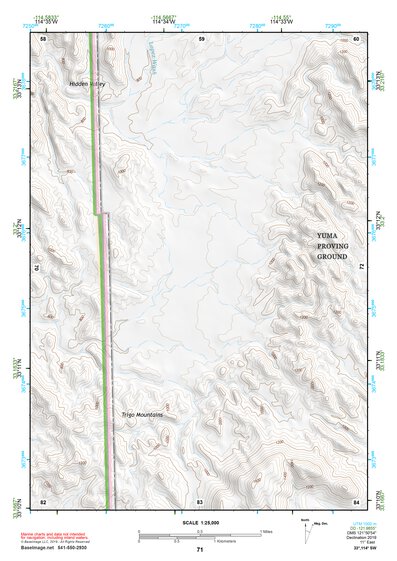 33114SW Page 71 Trigo Mountains Topo Preview 1