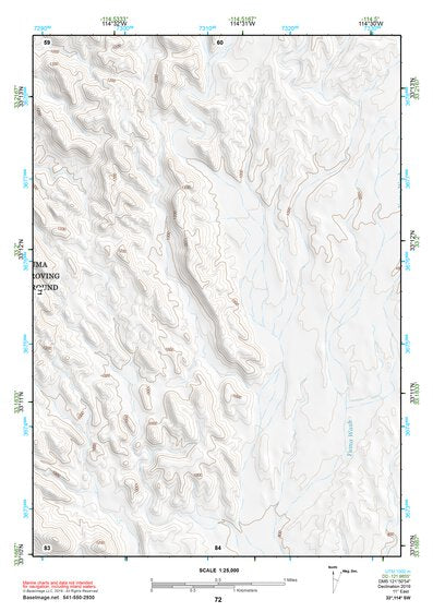 33114SW Page 72 Trigo Mountains Topo Preview 1