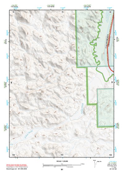 33114SW Page 91 Trigo Mountains Topo Preview 1