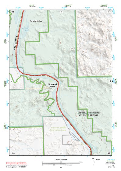 33114SW Page 92 Trigo Mountains Topo Preview 1