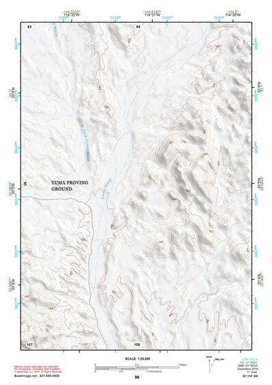 33114SW Page 96 Trigo Mountains Topo Preview 1