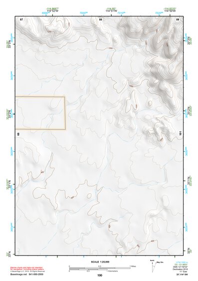 33114SW Page 100 Trigo Mountains Topo Preview 1