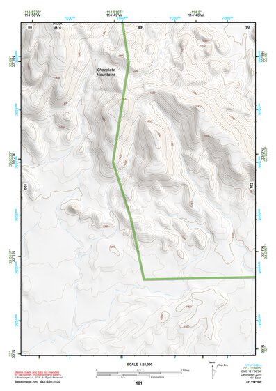 33114SW Page 101 Trigo Mountains Topo Preview 1