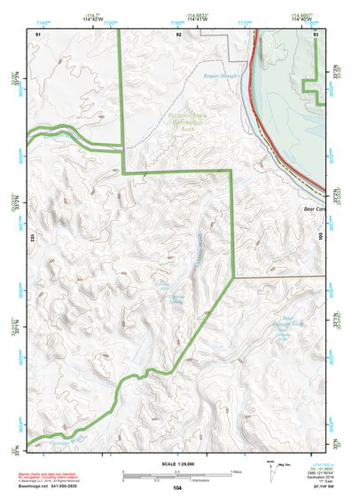 33114SW Page 104 Trigo Mountains Topo Preview 1