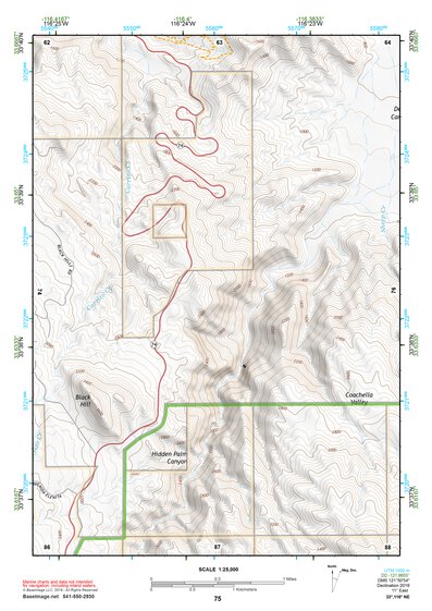 33116NE Page 75 Palm Springs Topo Preview 1