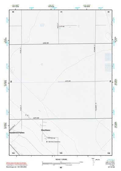 33116NE Page 93 Palm Springs Topo Preview 1