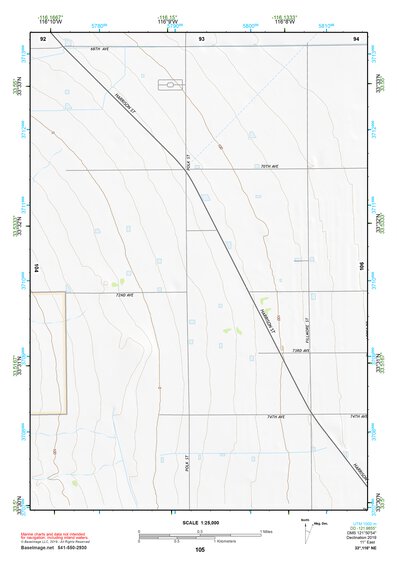 33116NE Page 105 Palm Springs Topo Preview 1