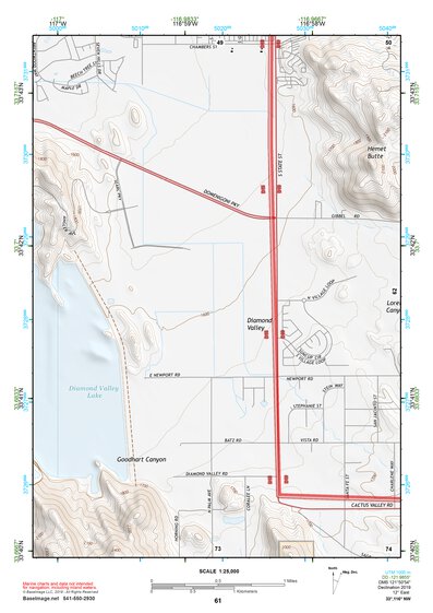 33116NW Page 61 Palm Springs Topo Preview 1