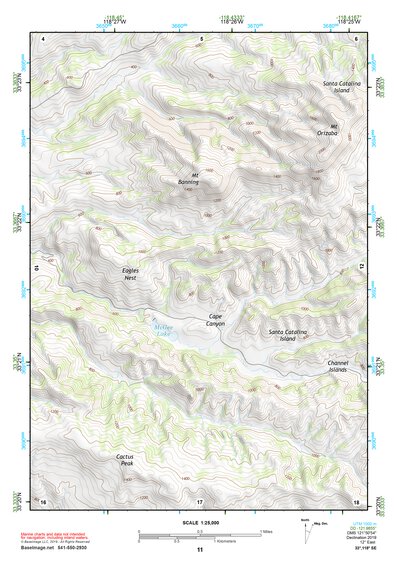 33118SE Page 11 Santa Catalina Island Topo Preview 1