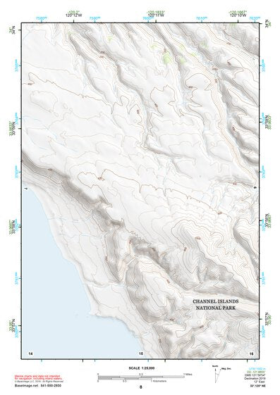33120NE Page 8 Santa Rosa Island Topo Preview 1