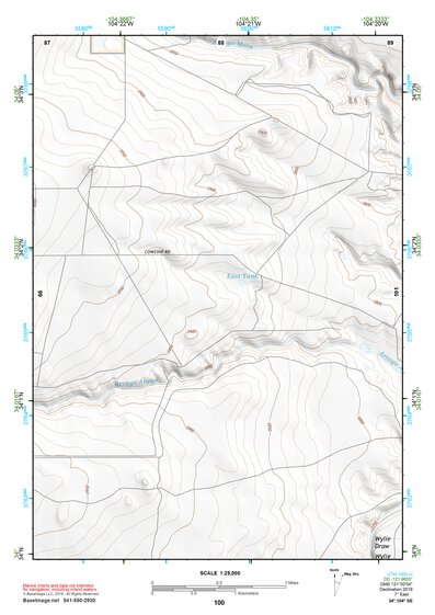 34104SE Page 100 Fort Sumner Topo Preview 1