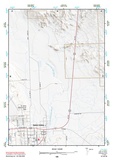 34109NE Page 100 Saint Johns Topo Preview 1