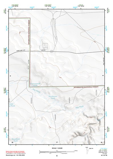 34110SE Page 5 Show Low Topo Preview 1