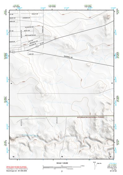 34110SE Page 7 Show Low Topo Preview 1