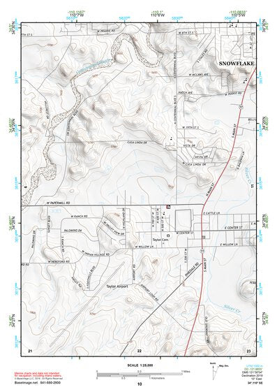 34110SE Page 10 Show Low Topo Preview 1