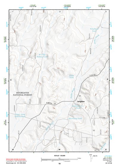 34110SE Page 14 Show Low Topo Preview 1