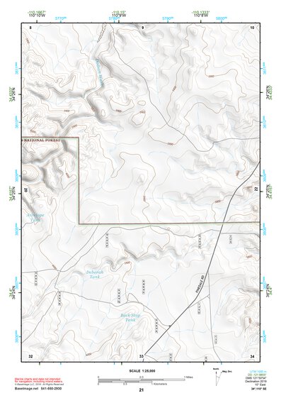 34110SE Page 21 Show Low Topo Preview 1