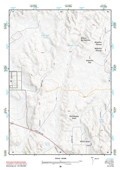 34110SE Page 30 Show Low Topo Preview 1