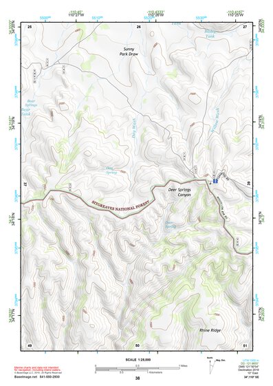 34110SE Page 38 Show Low Topo Preview 1