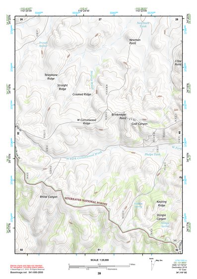 34110SE Page 39 Show Low Topo Preview 1