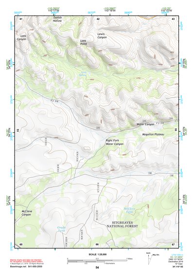 34110SE Page 54 Show Low Topo Preview 1