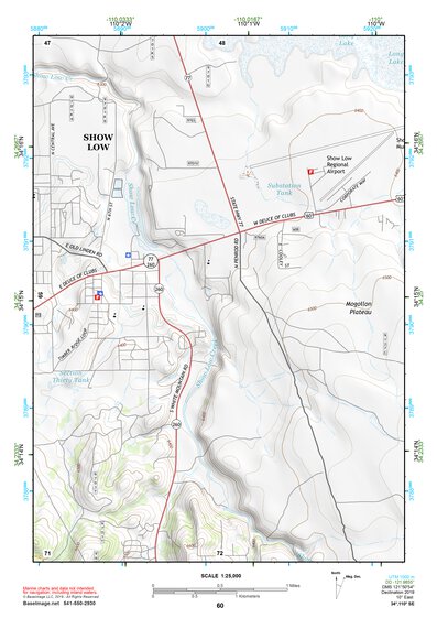 34110SE Page 60 Show Low Topo Preview 1