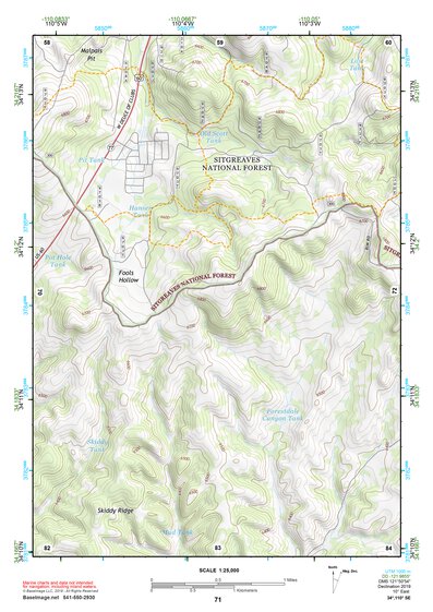 34110SE Page 71 Show Low Topo Preview 1