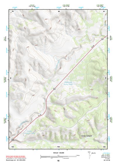 34110SE Page 92 Show Low Topo Preview 1