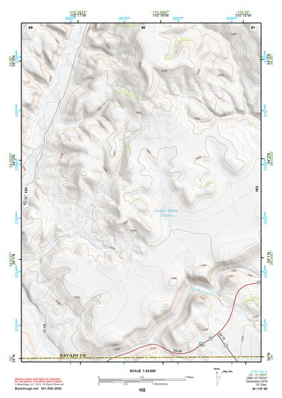 34110SE Page 102 Show Low Topo Preview 1