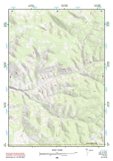 34110SE Page 104 Show Low Topo Preview 1