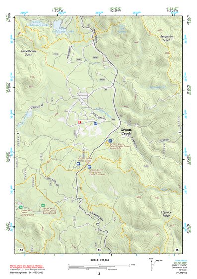 34112SE Page 2 Bradshaw Mountains Topo Preview 1