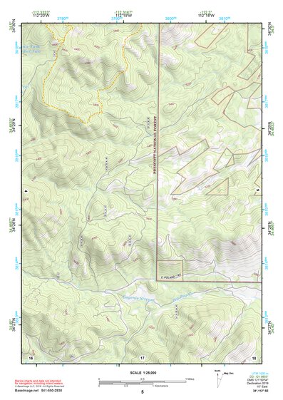 34112SE Page 5 Bradshaw Mountains Topo Preview 1