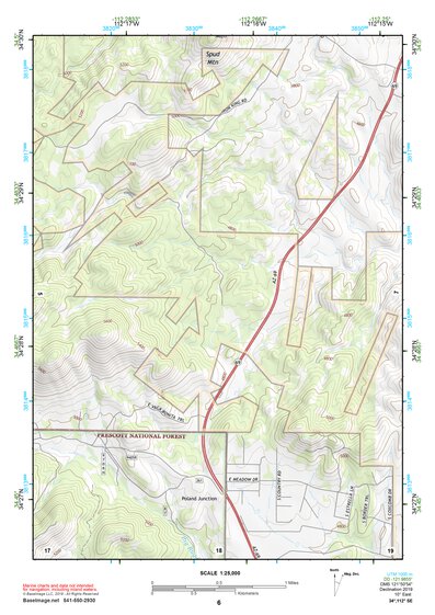 34112SE Page 6 Bradshaw Mountains Topo Preview 1
