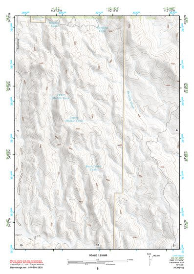 34112SE Page 8 Bradshaw Mountains Topo Preview 1