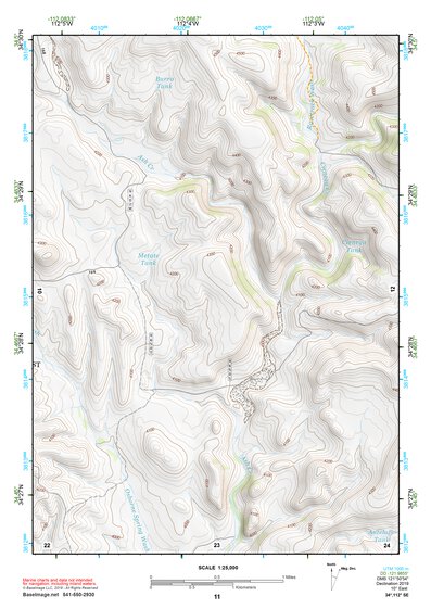 34112SE Page 11 Bradshaw Mountains Topo Preview 1