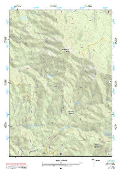 34112SE Page 13 Bradshaw Mountains Topo Preview 1