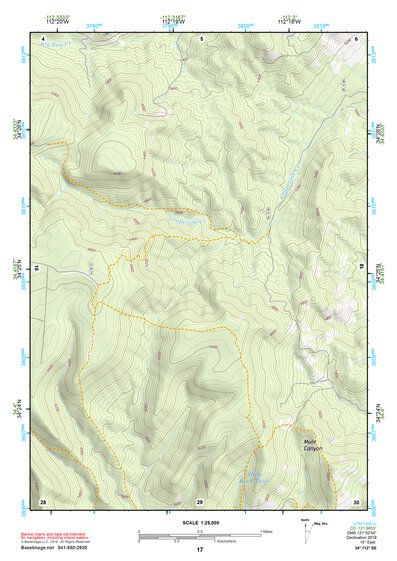 34112SE Page 17 Bradshaw Mountains Topo Preview 1