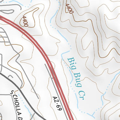 34112SE Page 19 Bradshaw Mountains Topo Preview 3