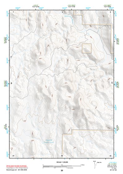 34112SE Page 20 Bradshaw Mountains Topo Preview 1