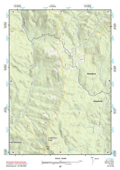 34112SE Page 27 Bradshaw Mountains Topo Preview 1