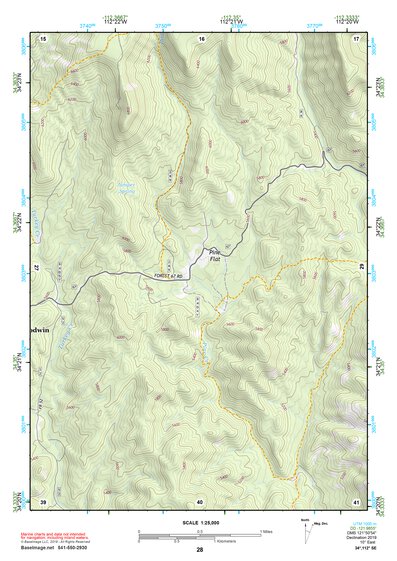 34112SE Page 28 Bradshaw Mountains Topo Preview 1