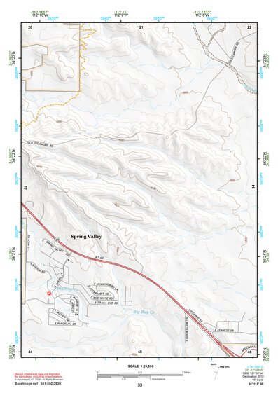 34112SE Page 33 Bradshaw Mountains Topo Preview 1