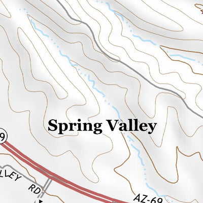 34112SE Page 33 Bradshaw Mountains Topo Preview 3