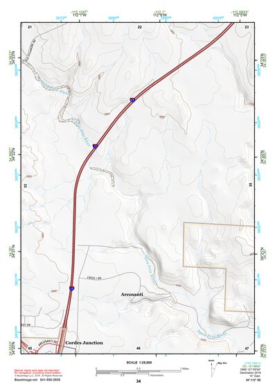 34112SE Page 34 Bradshaw Mountains Topo Preview 1
